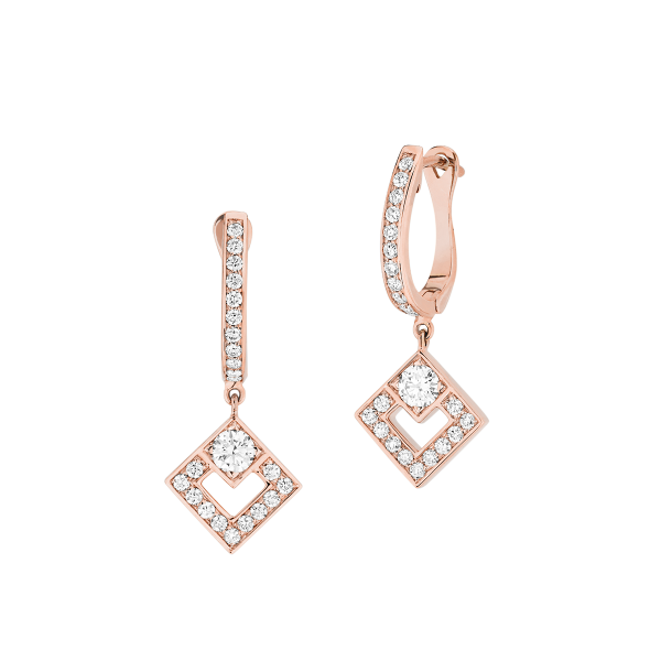 Eclat Earrings Pink gold 8mm