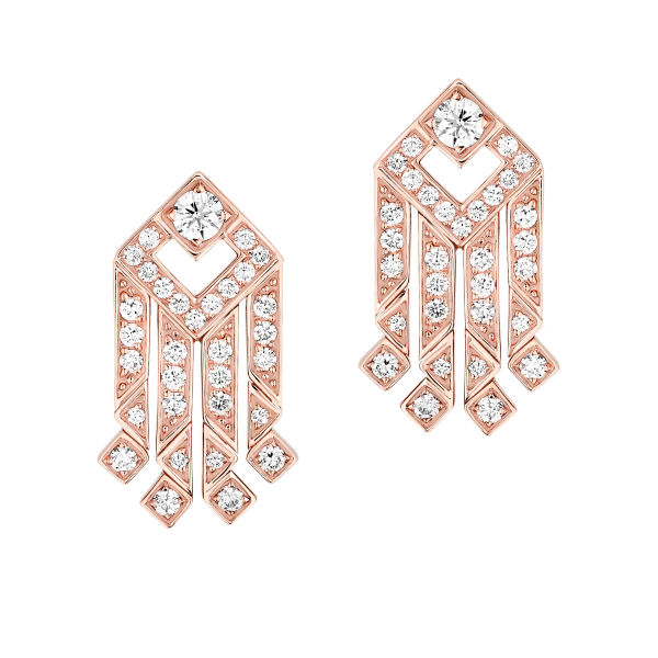 Eclat Earrings Pink gold 8mm