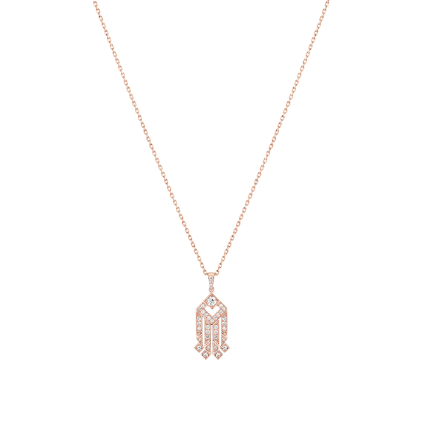 Eclat Pendant  Pink gold 3cm long