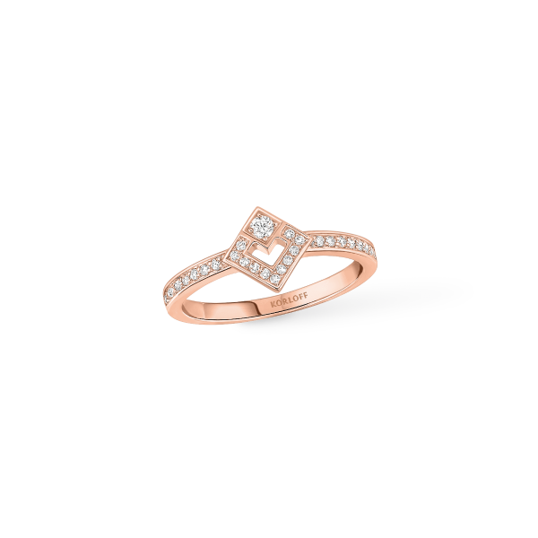 Eclat Ring Pink gold 6mm