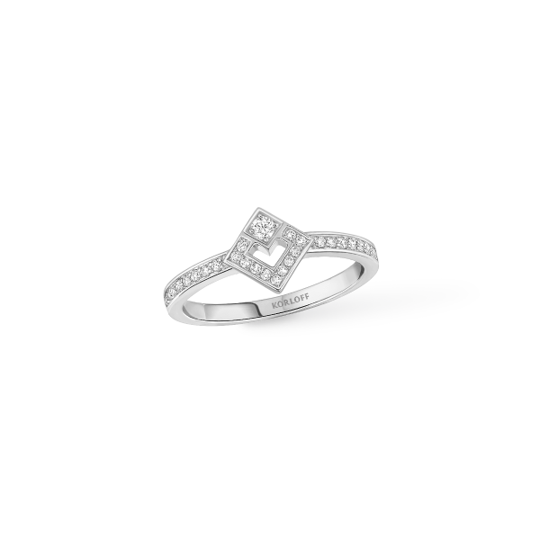 Eclat Ring White gold 6mm