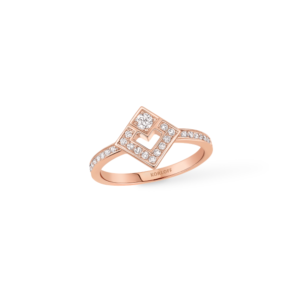 Eclat Ring Pink gold 8mm