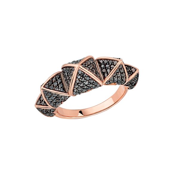 Korlove Ring Pink gold 8mm middle