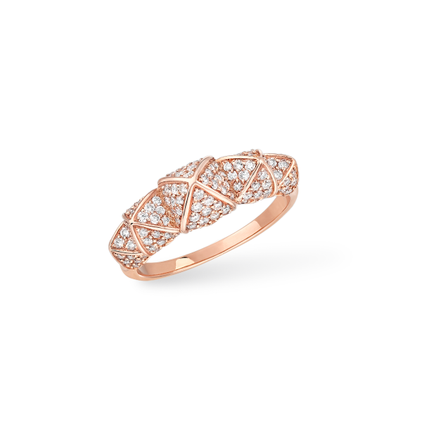 Korlove Ring Pink gold 8mm middle