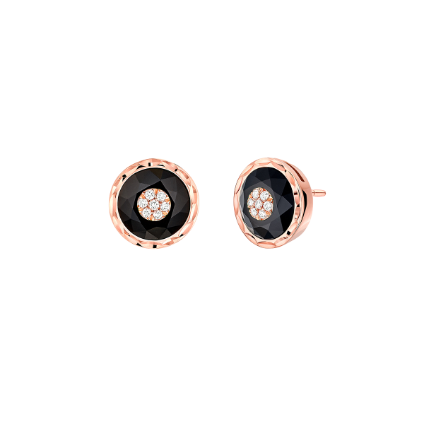 Saint-Petersbourg Earrings Pink gold 9mm