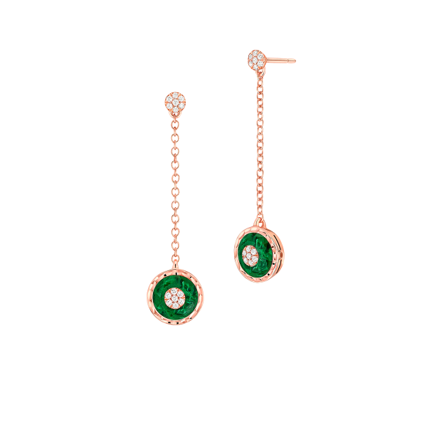 Saint-Petersbourg Earrings Pink gold 9mm