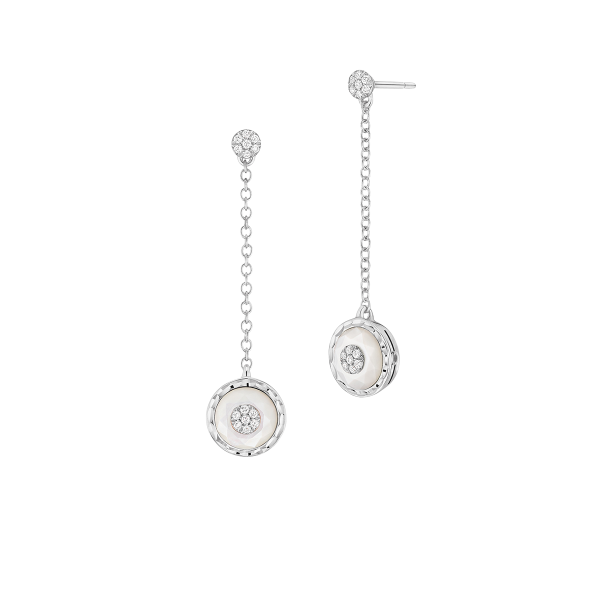 Saint-Petersbourg Earrings White gold 9mm