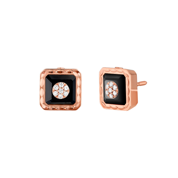 Saint-Petersbourg Earrings Pink gold 9mm