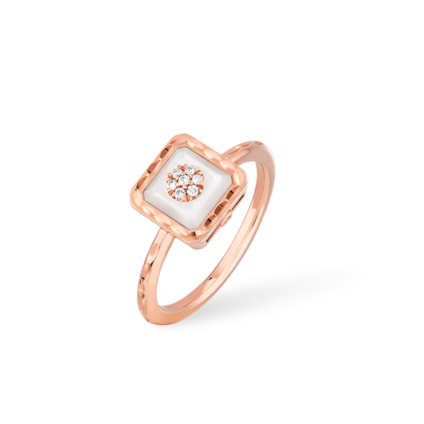 Saint-Petersbourg Ring Pink gold 9mm