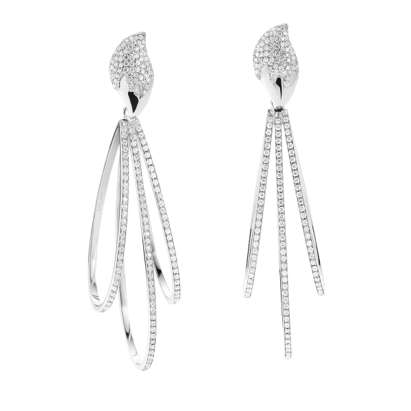 Volte Face Earrings White gold