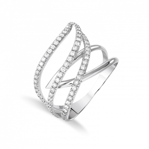 Volte Face Ring White gold