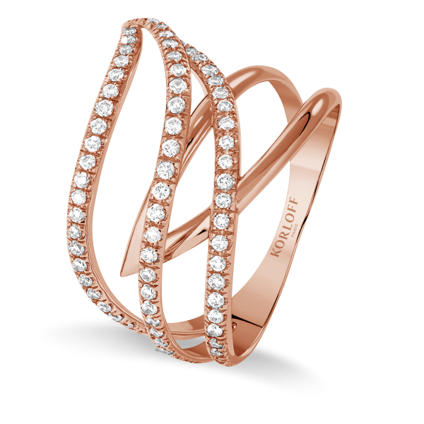 Volte Face Ring Pink gold