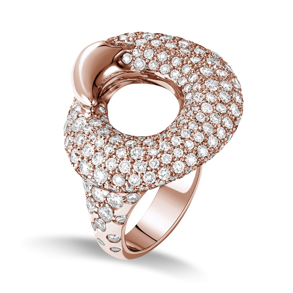 Volte Face Ring Pink gold